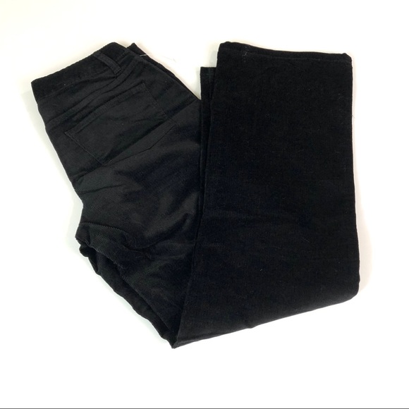 Talbots Pants - Talbots Curvy Black Straight Leg Corduroy Pants 4P